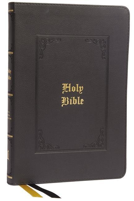Cover: 9780785241898 | KJV Holy Bible: Large Print Thinline, Black Leathersoft, Red...