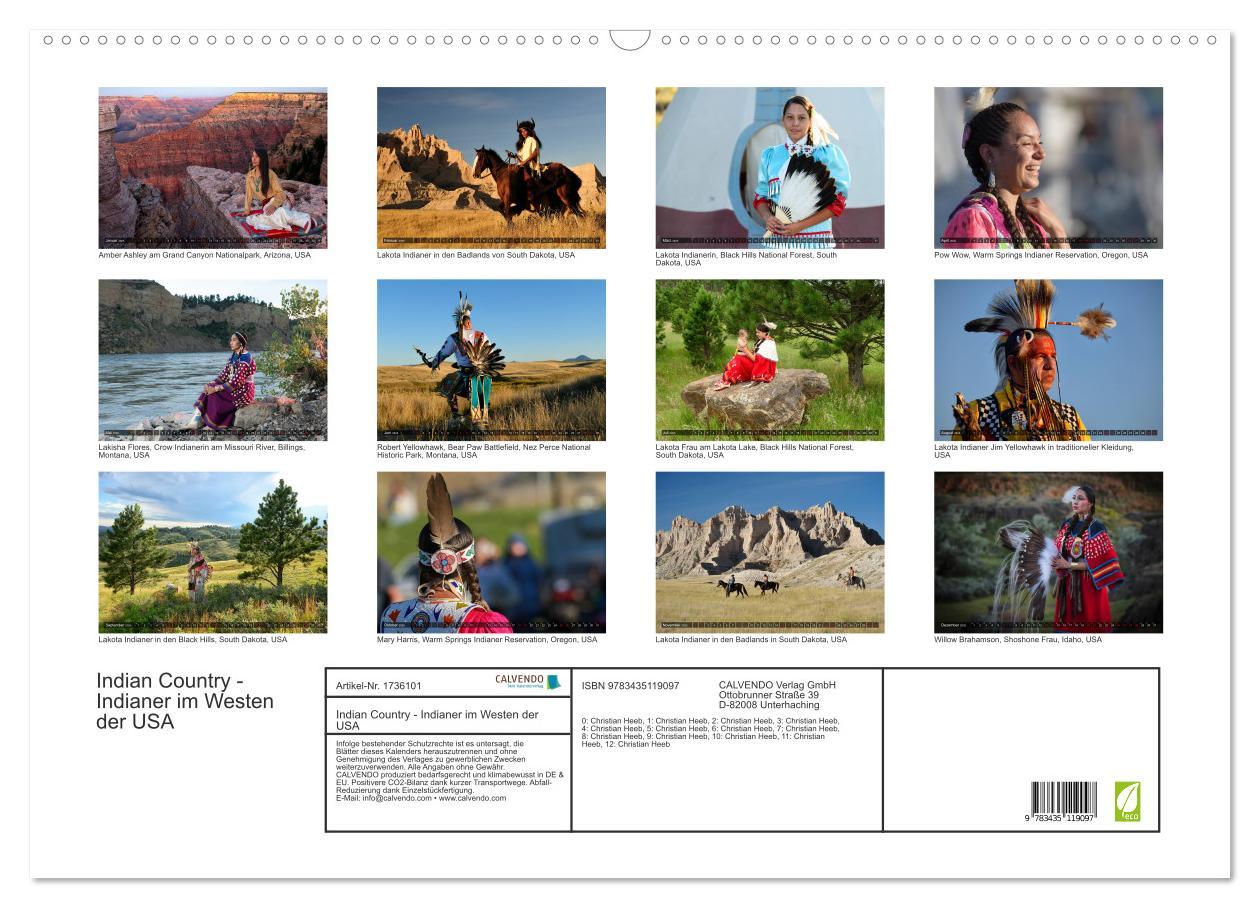 Bild: 9783435119097 | Indian Country - Indianer im Westen der USA (Wandkalender 2025 DIN...