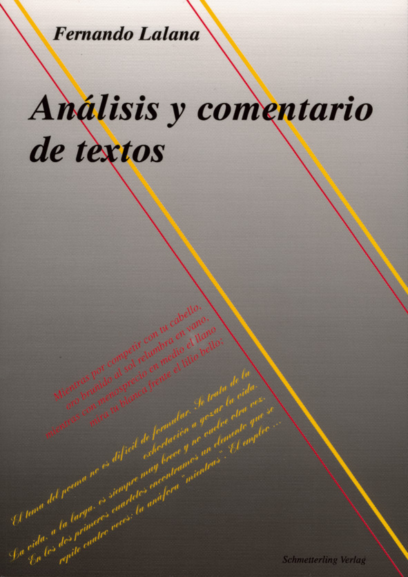 Cover: 9783896573810 | Analisis y comentario de textos | Fernando Lalana Lac | Taschenbuch
