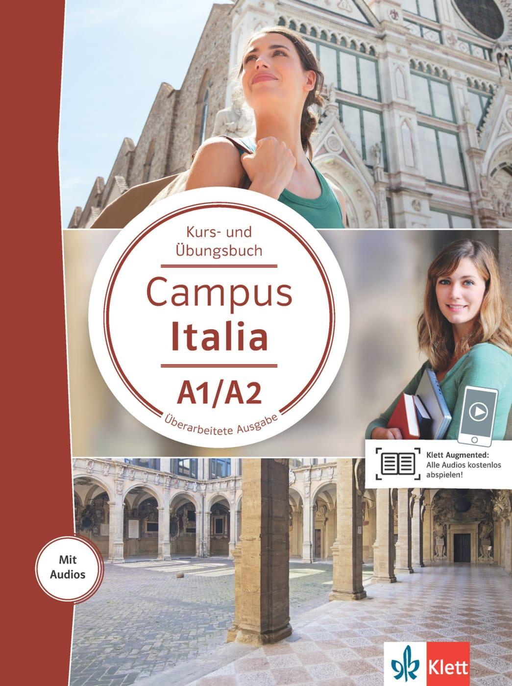 Cover: 9783125256286 | Campus Italia A1/A2. Kurs- und Übungsbuch mit Audios für...