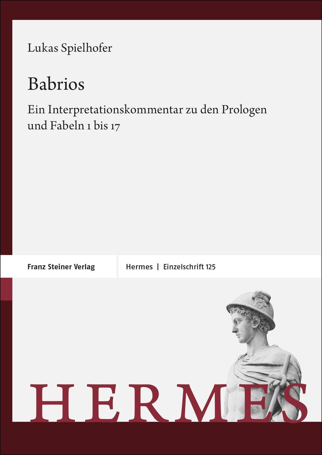 Cover: 9783515135153 | Babrios | Lukas Spielhofer | Buch | Hermes - Einzelschriften | 335 S.