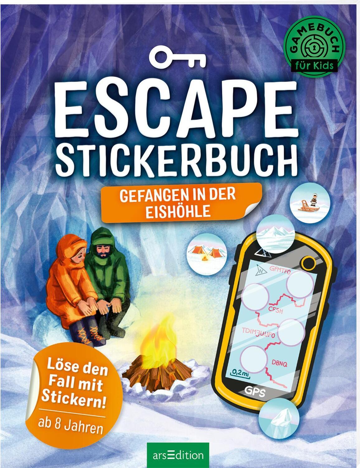Cover: 9783845848686 | Escape-Stickerbuch - Gefangen in der Eishöhle | Philip Kiefer | Buch