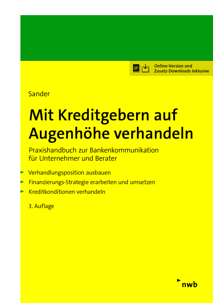 Cover: 9783482636936 | Mit Kreditgebern auf Augenhöhe verhandeln | Carl-Dietrich Sander