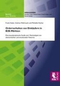 Cover: 9783844101690 | Orderverhalten von Einkäufern in B2B-Märkten | Frank Huber (u. a.)