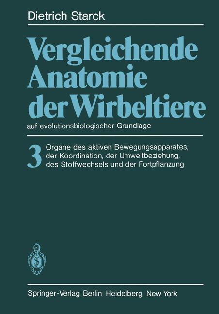 Cover: 9783642684227 | Vergleichende Anatomie der Wirbeltiere auf evolutionsbiologischer...