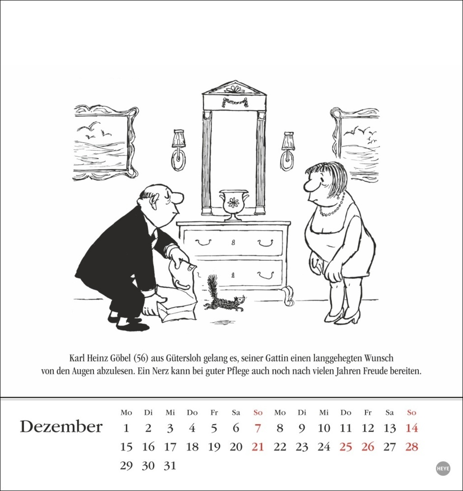 Bild: 9783756406975 | Loriot Postkartenkalender 2025 | Loriot | Kalender | Spiralbindung