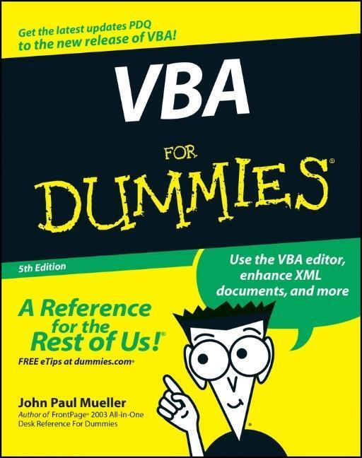 Cover: 9780470046500 | VBA for Dummies | John Paul Mueller | Taschenbuch | 432 S. | Englisch