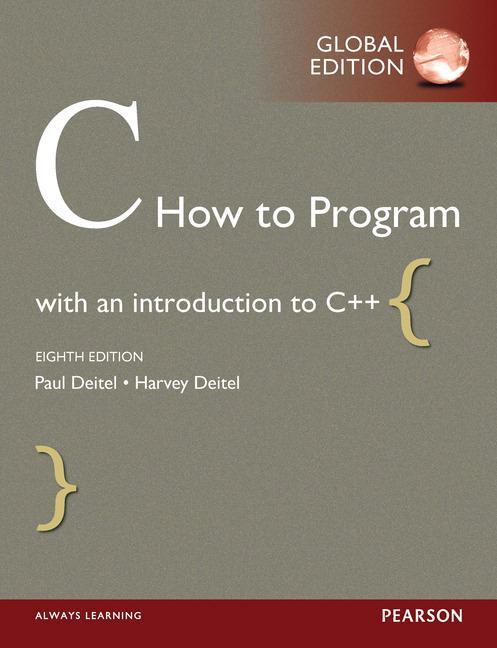 Cover: 9781292110974 | C How to Program, Global Edition | Harvey Deitel (u. a.) | Taschenbuch