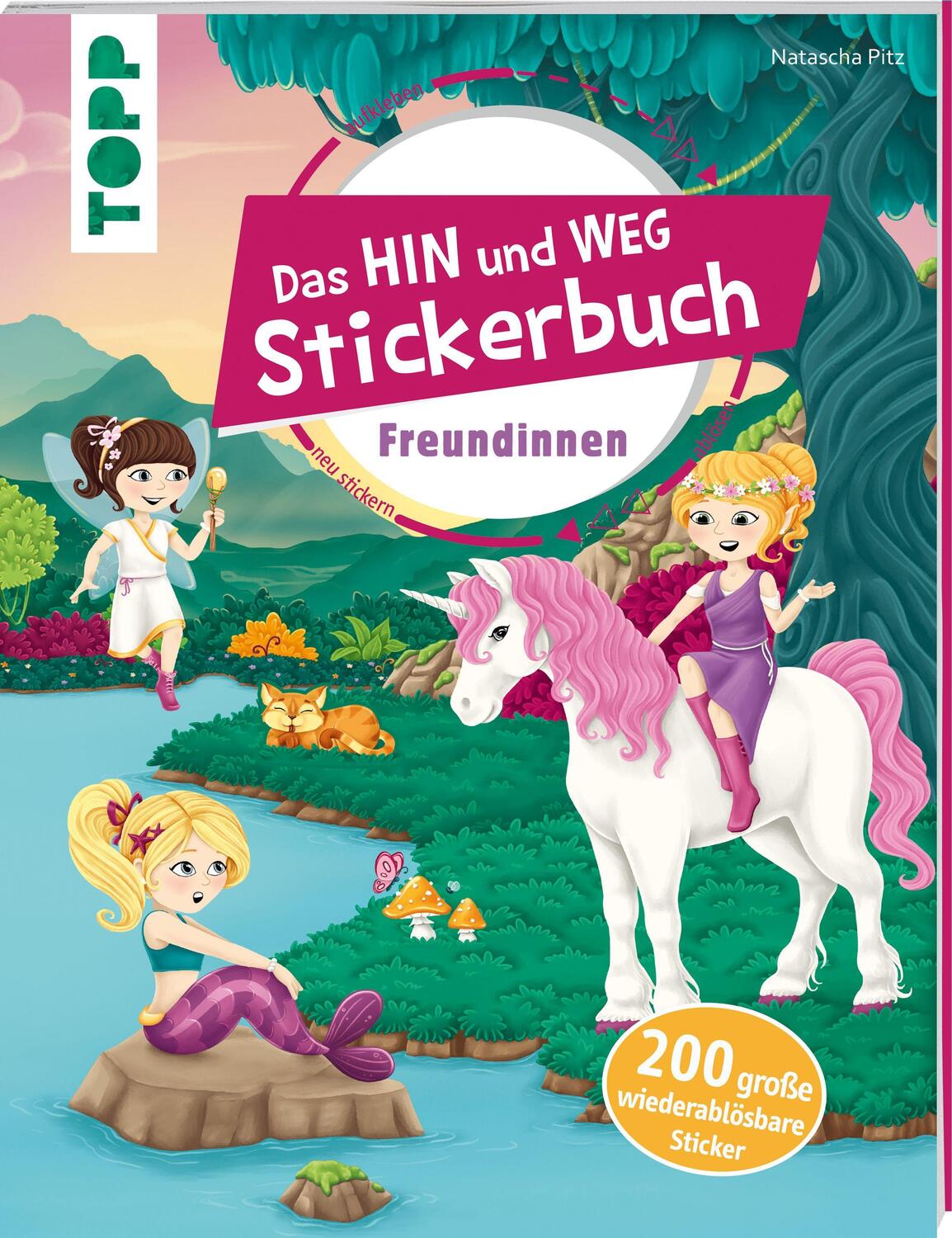 Cover: 9783772449796 | Das Hin-und-weg-Stickerbuch Freundinnen | Natascha Pitz | Broschüre