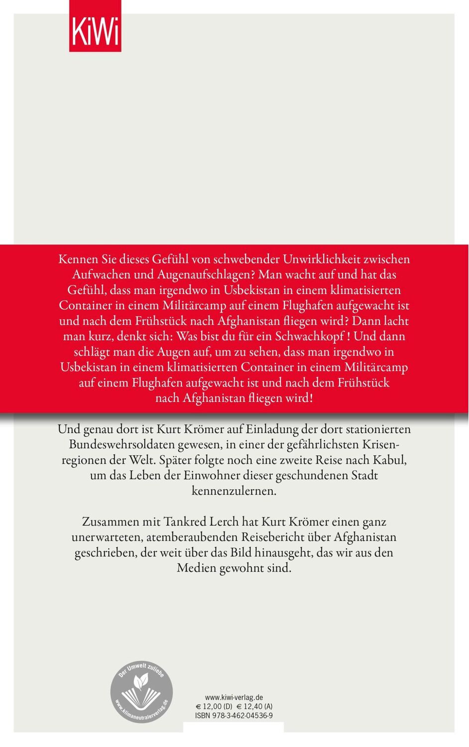 Rückseite: 9783462045369 | Ein Ausflug nach wohin eigentlich keiner will | Kurt Krömer (u. a.)