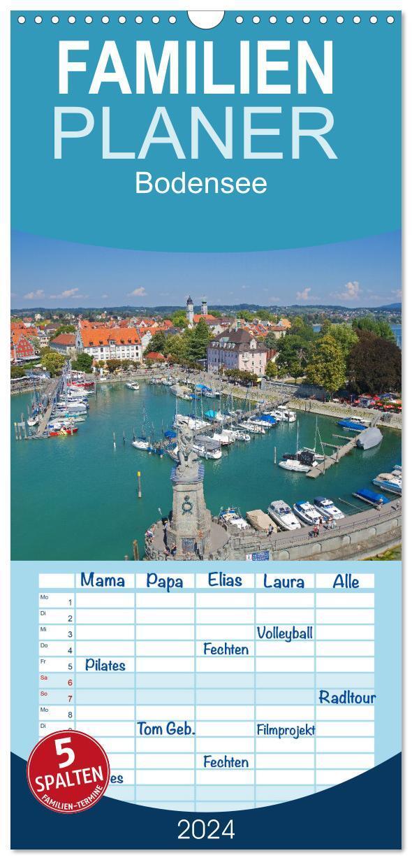 Cover: 9783675656109 | Familienplaner 2024 - Bodensee - Traumlandschaften am Wasser mit 5...
