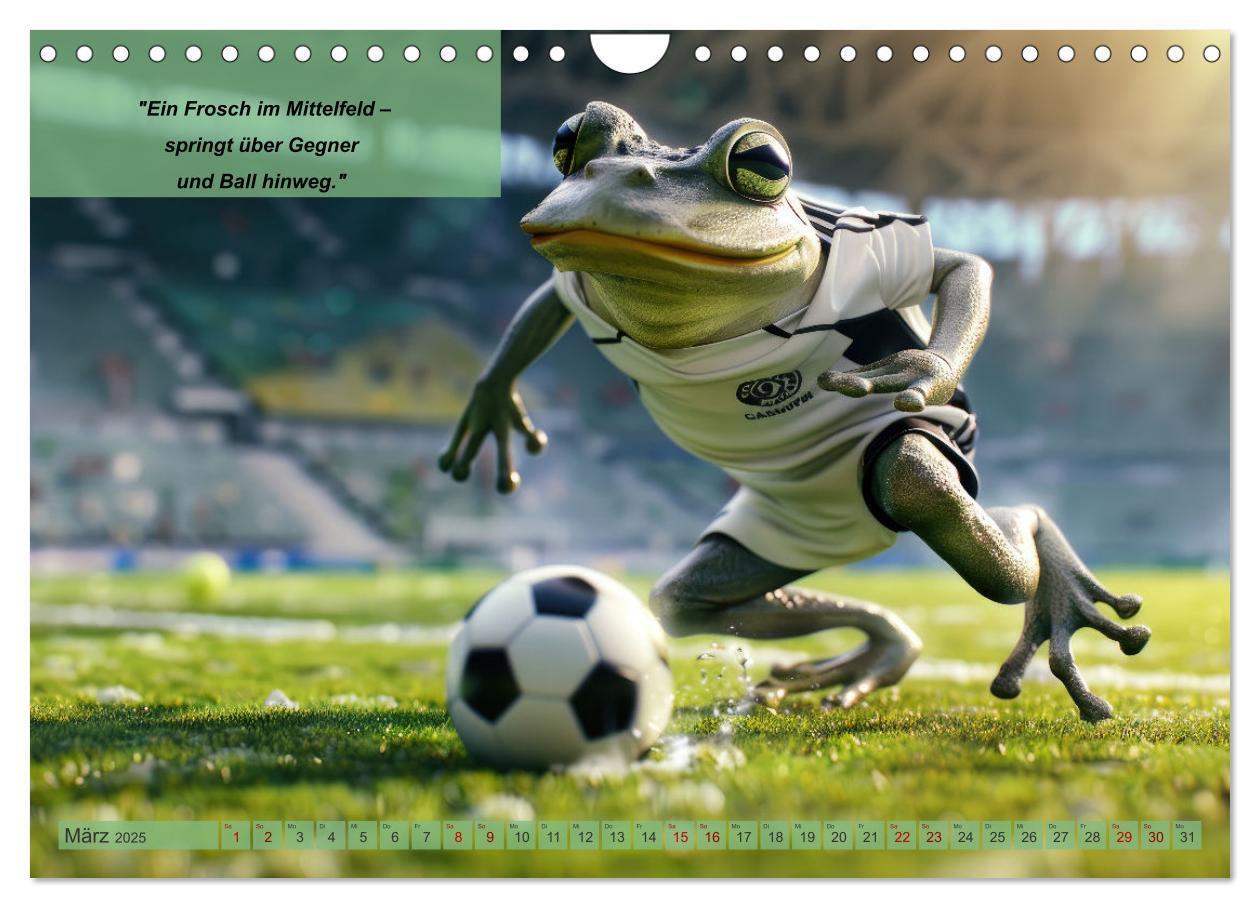 Bild: 9783457152676 | Der tierisch lustige Fußballkalender (Wandkalender 2025 DIN A4...