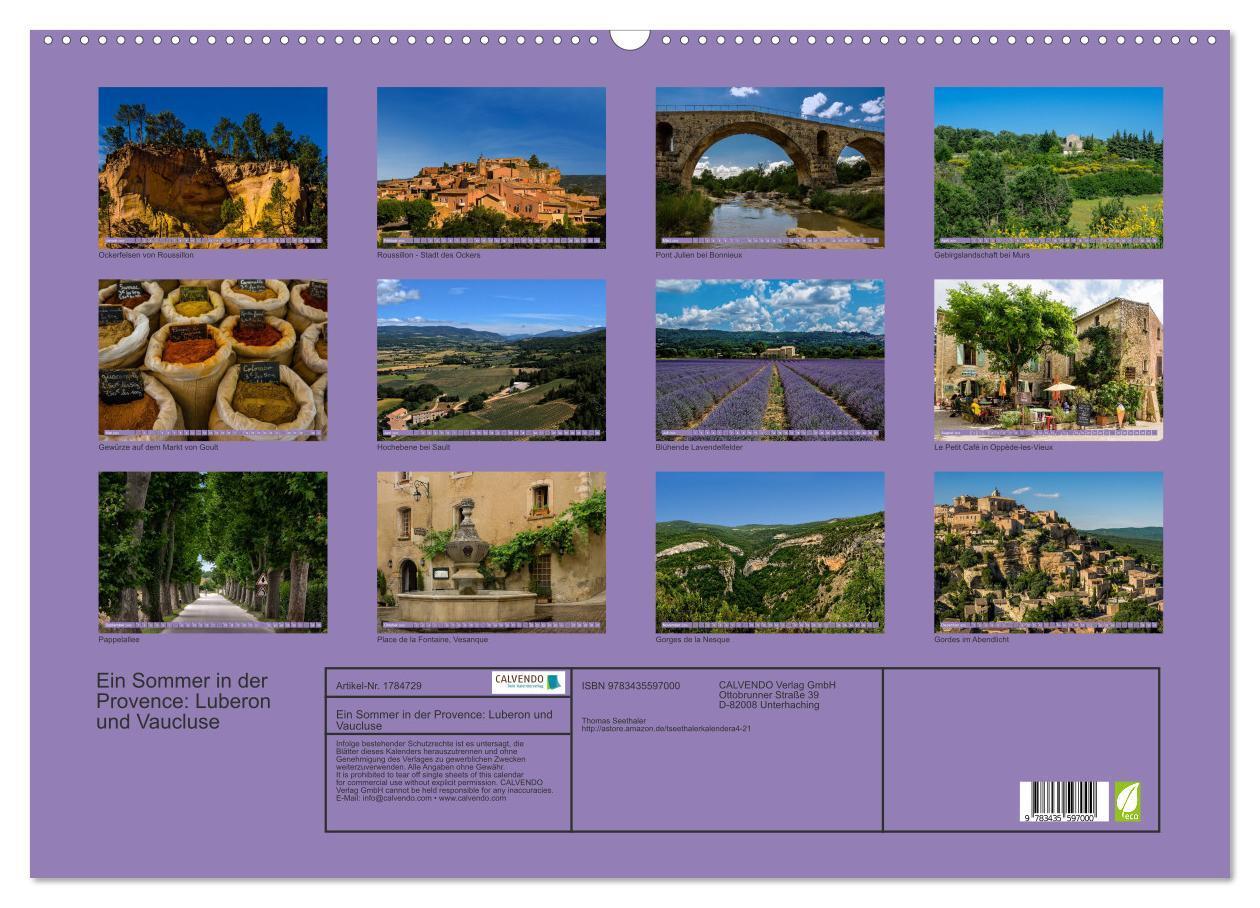 Bild: 9783435597000 | Ein Sommer in der Provence: Luberon und Vaucluse (Wandkalender 2025...