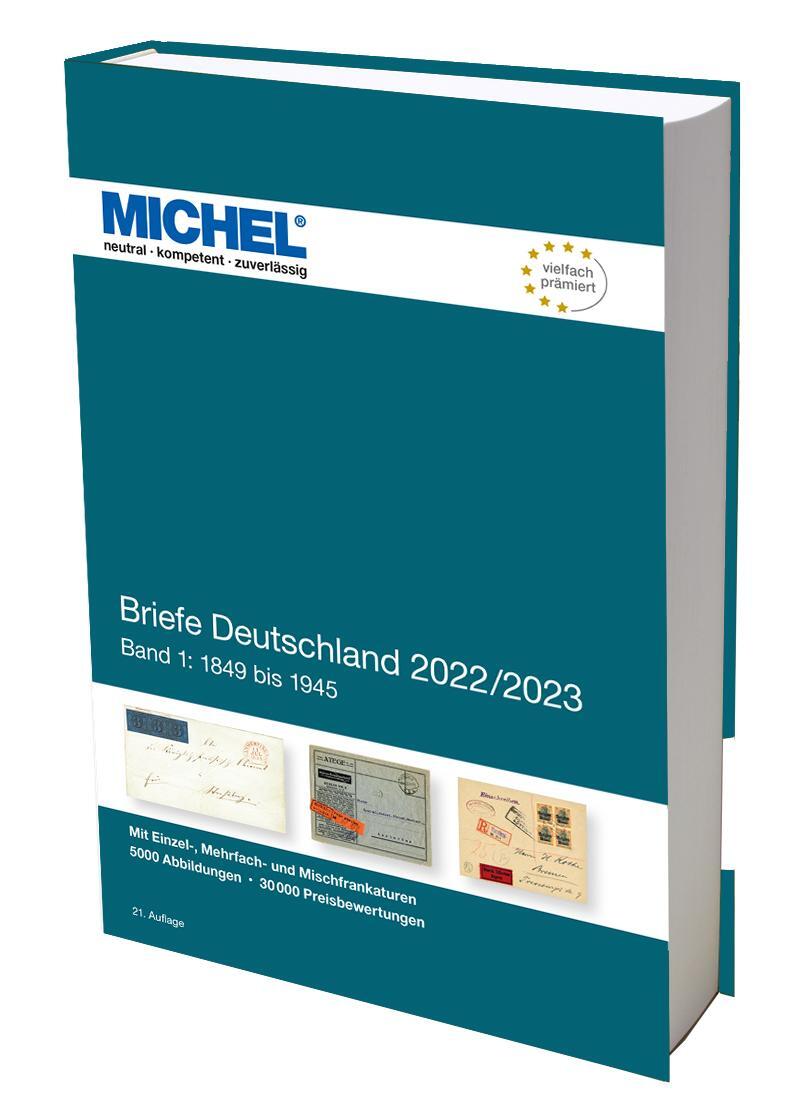 Cover: 9783954024346 | Briefe Deutschland 2023 | Band 1: 1849 bis 1945 | Michel-Redaktion