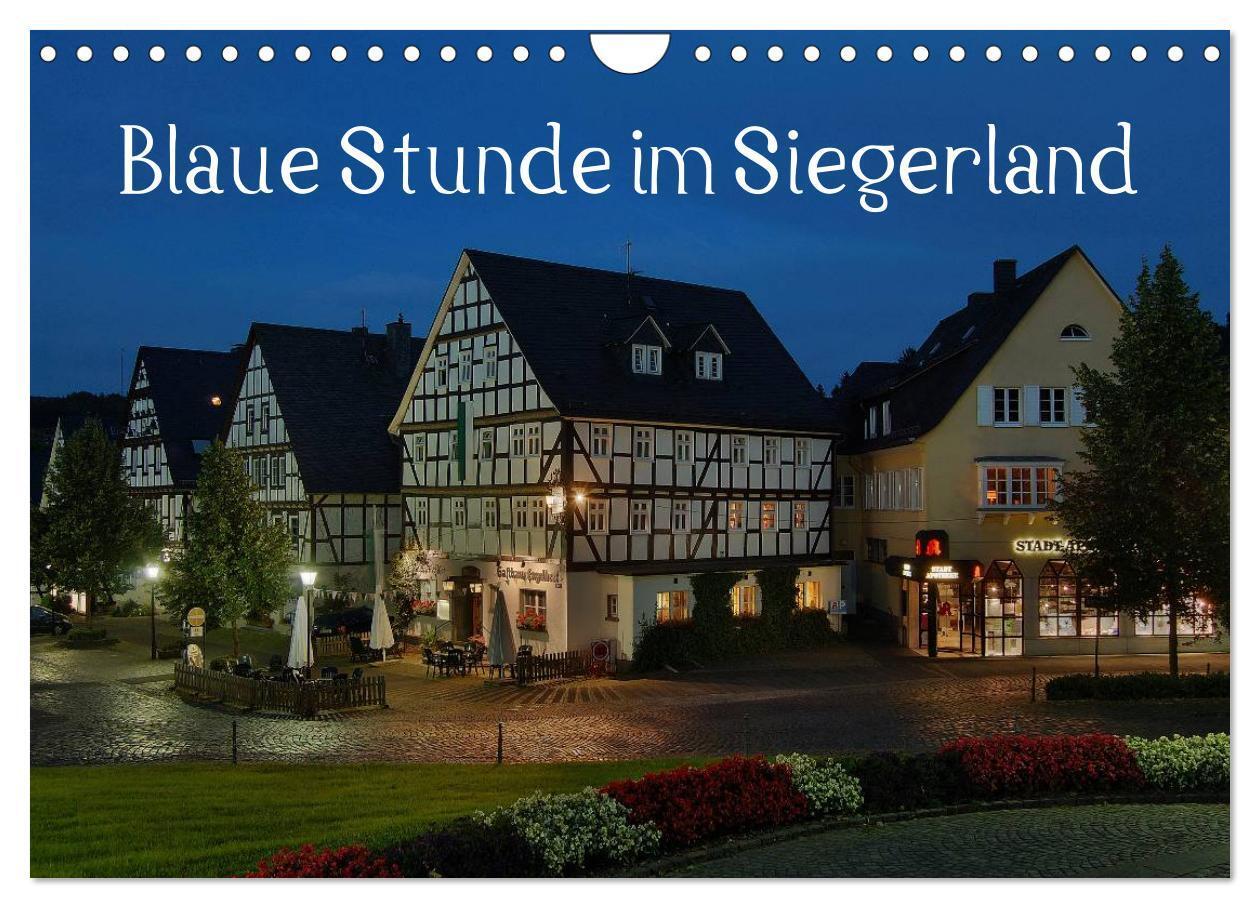 Cover: 9783435614233 | Blaue Stunde im Siegerland (Wandkalender 2025 DIN A4 quer),...