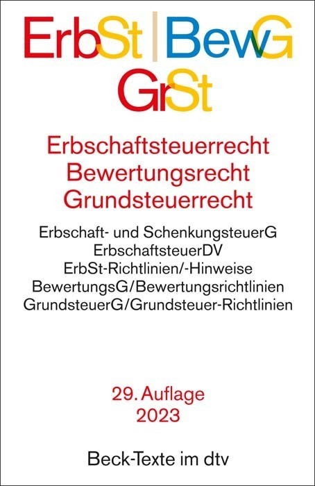 Cover: 9783423531863 | Erbschaftsteuerrecht / Bewertungsrecht / Grundsteuerrecht ErbSt /...