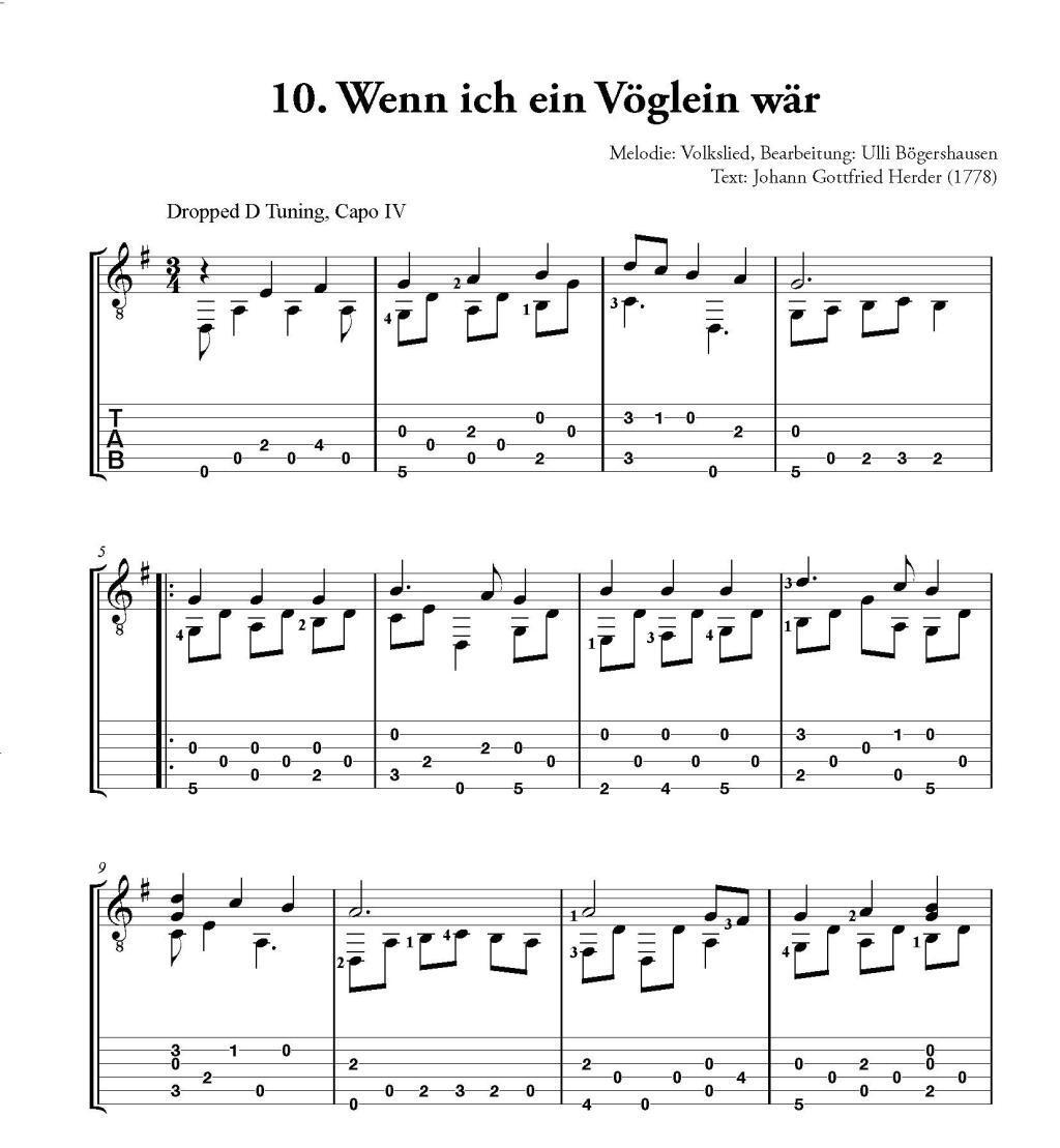 Bild: 9783869473666 | Deutsche Volkslieder für Fingerstyle Guitar | Ulli Boegershausen