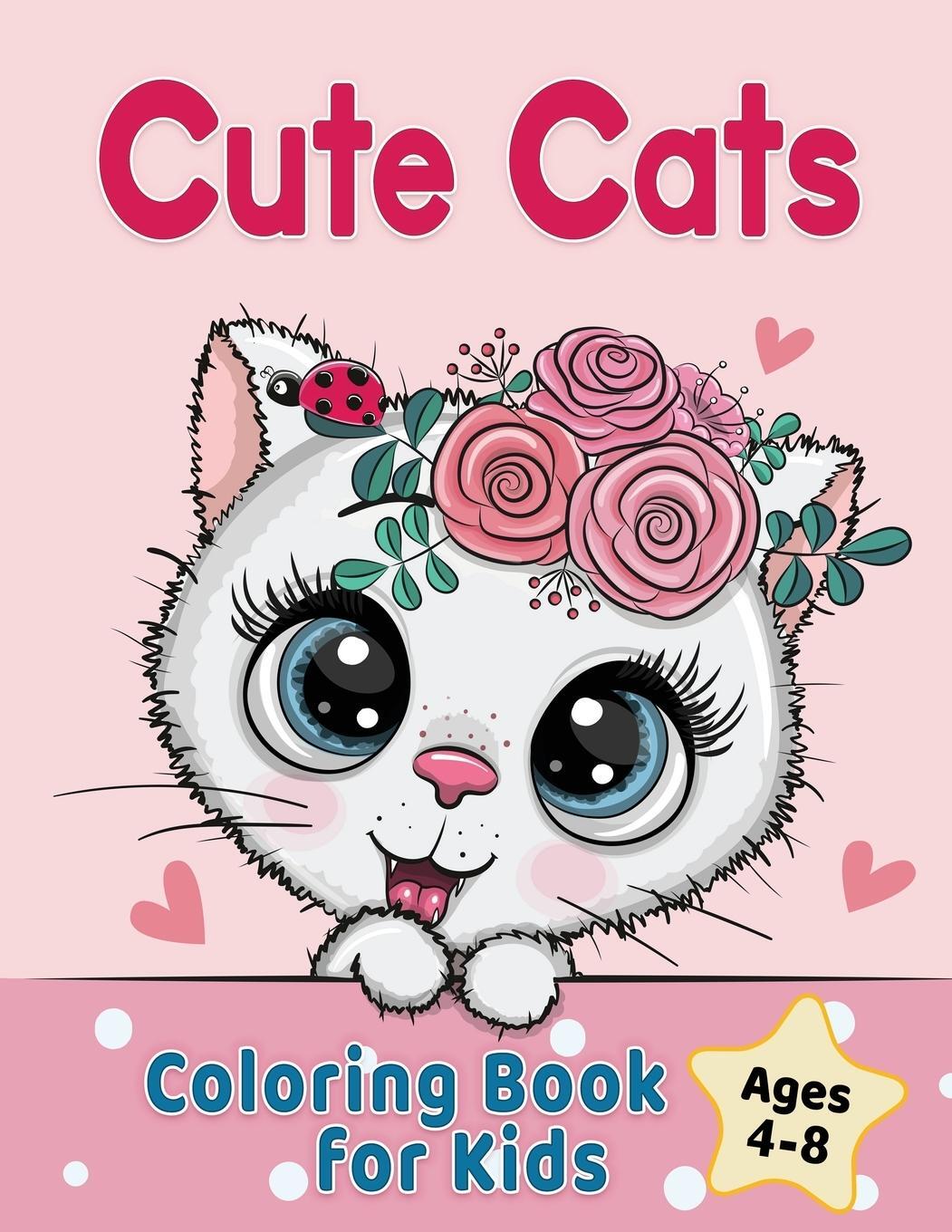 Cover: 9781955421065 | Cute Cats Coloring Book for Kids Ages 4-8 | Golden Age Press (u. a.)