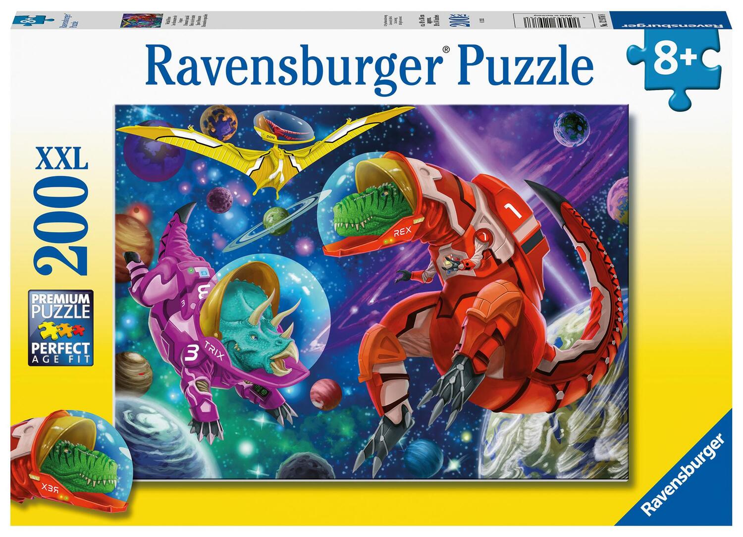 Cover: 4005556129768 | Ravensburger Kinderpuzzle - Weltall Dinos - 200 Teile Puzzle für...