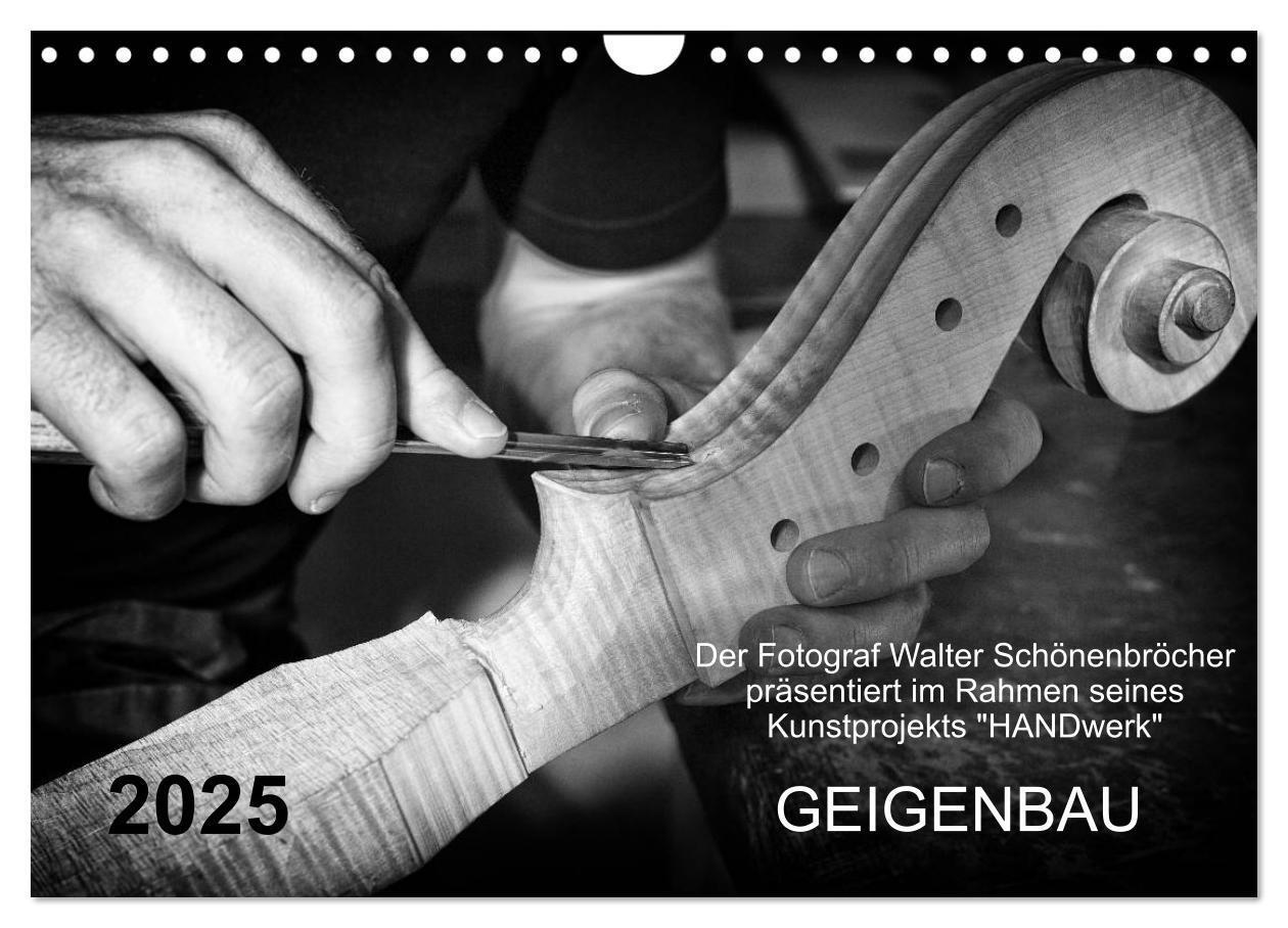 Cover: 9783435433858 | Geigenbau (Wandkalender 2025 DIN A4 quer), CALVENDO Monatskalender