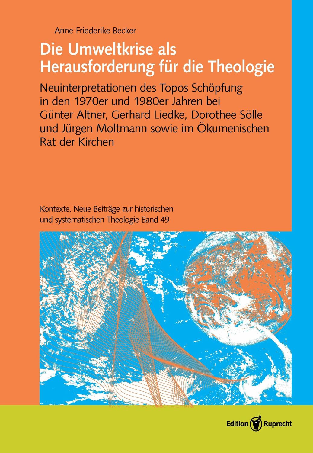 Cover: 9783846903940 | Die Umweltkrise als Herausforderung für die Theologie | Becker | Buch