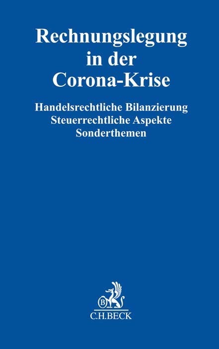 Cover: 9783406761195 | Rechnungslegung in der Corona-Krise | Taschenbuch | Klappenbroschur