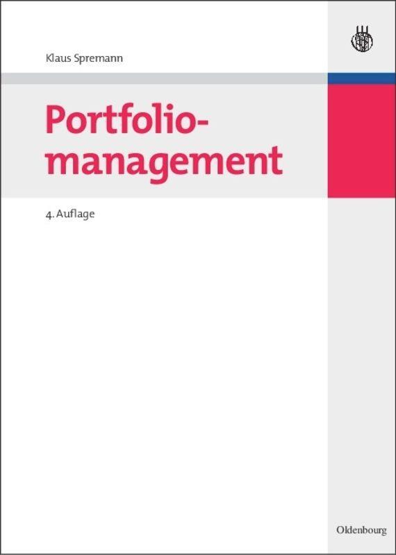 Cover: 9783486587791 | Portfoliomanagement | Klaus Spremann | Buch | ISSN | Deutsch | 2008