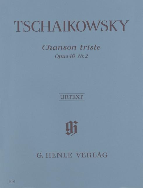 Cover: 9790201806181 | Chanson Triste Op.40 No.2 | Peter Iljitsch Tschaikowsky | Taschenbuch