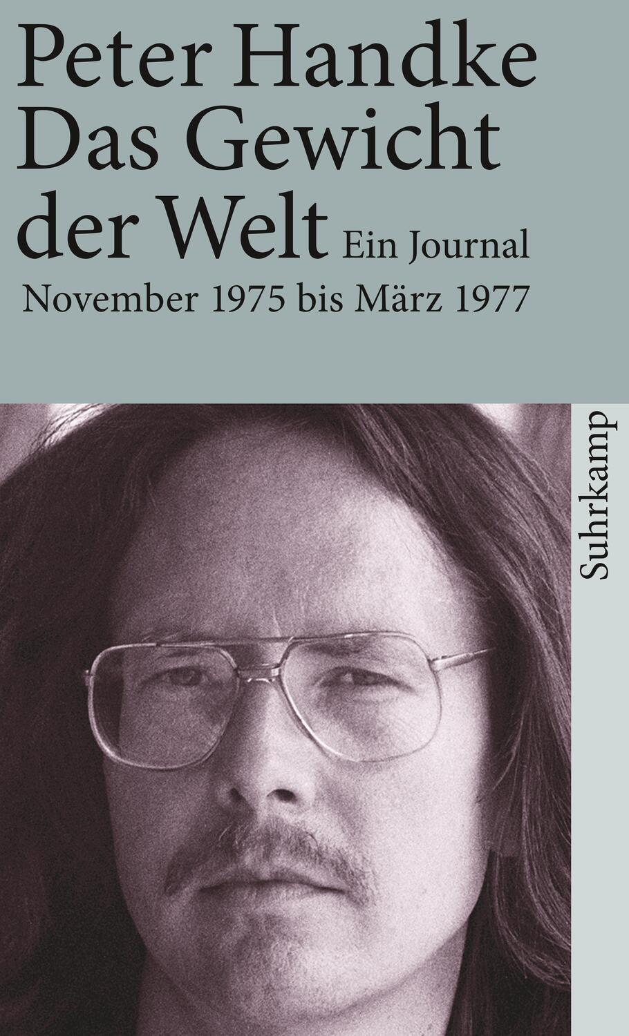 Cover: 9783518370001 | Das Gewicht der Welt | Ein Journal (November 1975 - März 1977) | Buch