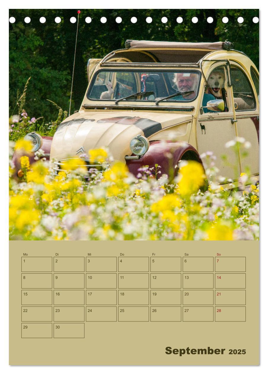 Bild: 9783435940752 | Citroën 2 CV ¿ Flower Power (Tischkalender 2025 DIN A5 hoch),...