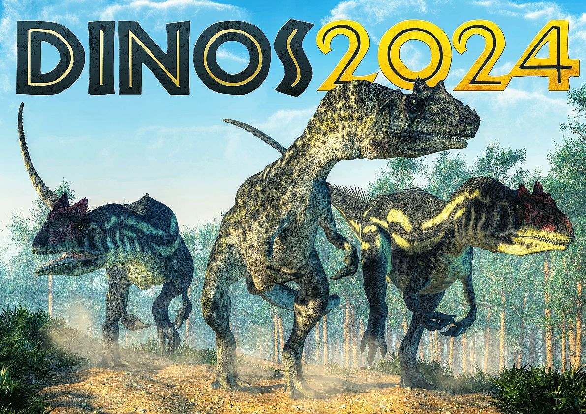 Cover: 9781960825094 | Dinos 2024: Dinosaurier Kalender | Kalender | 14 S. | Deutsch | 2024
