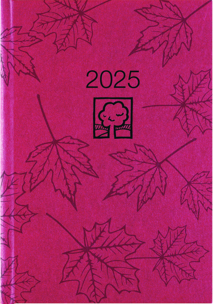 Cover: 4006928025244 | Zettler - Buchkalender 2025 rot, 14,5x21cm, Taschenkalender mit 392...