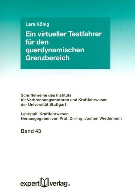 Cover: 9783816929888 | Ein virtueller Testfahrer für den querdynamischen Grenzbereich | König