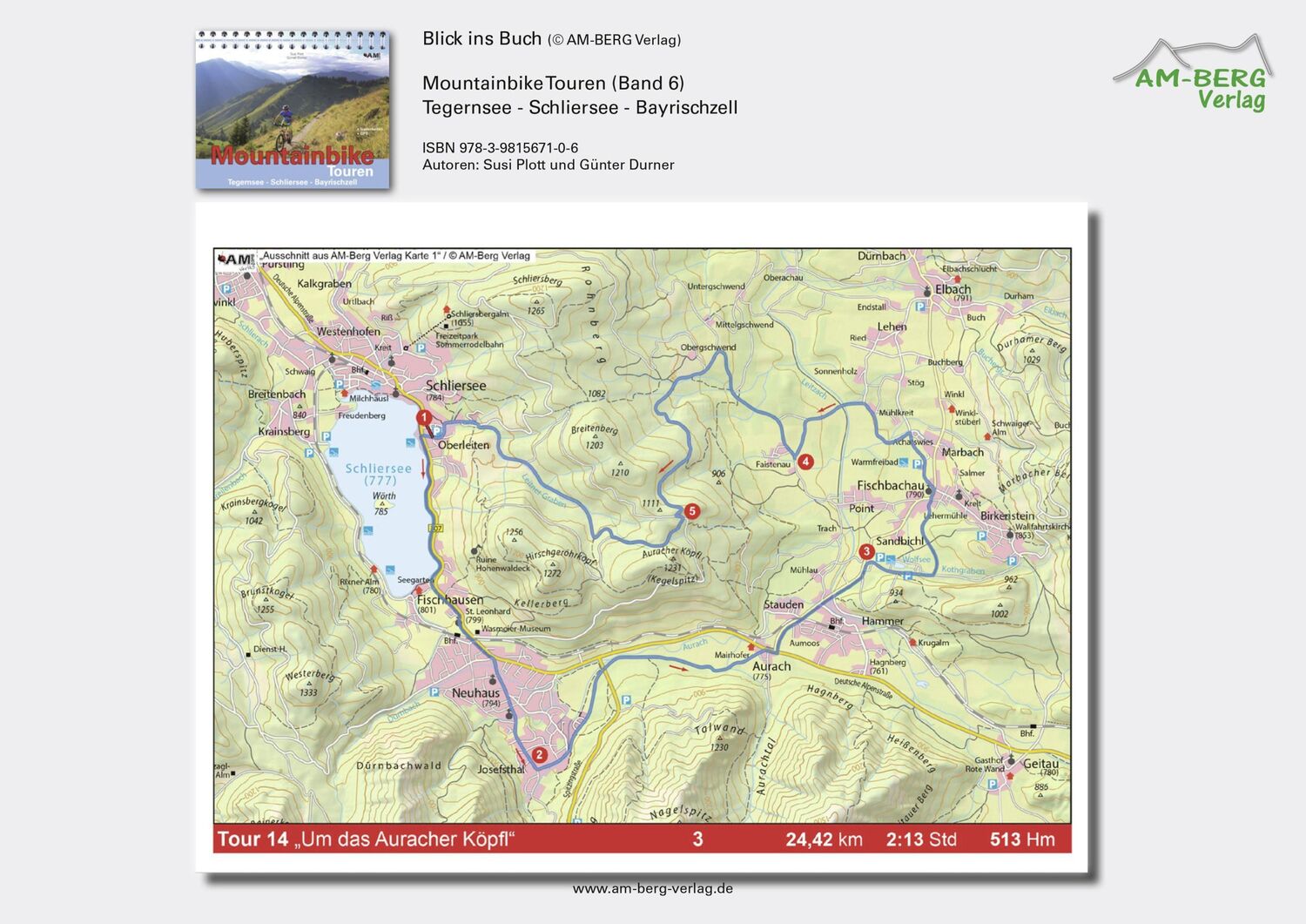 Bild: 9783981567106 | Mountainbike Touren Tegernsee - Schliersee - Bayrischzell | Band 6