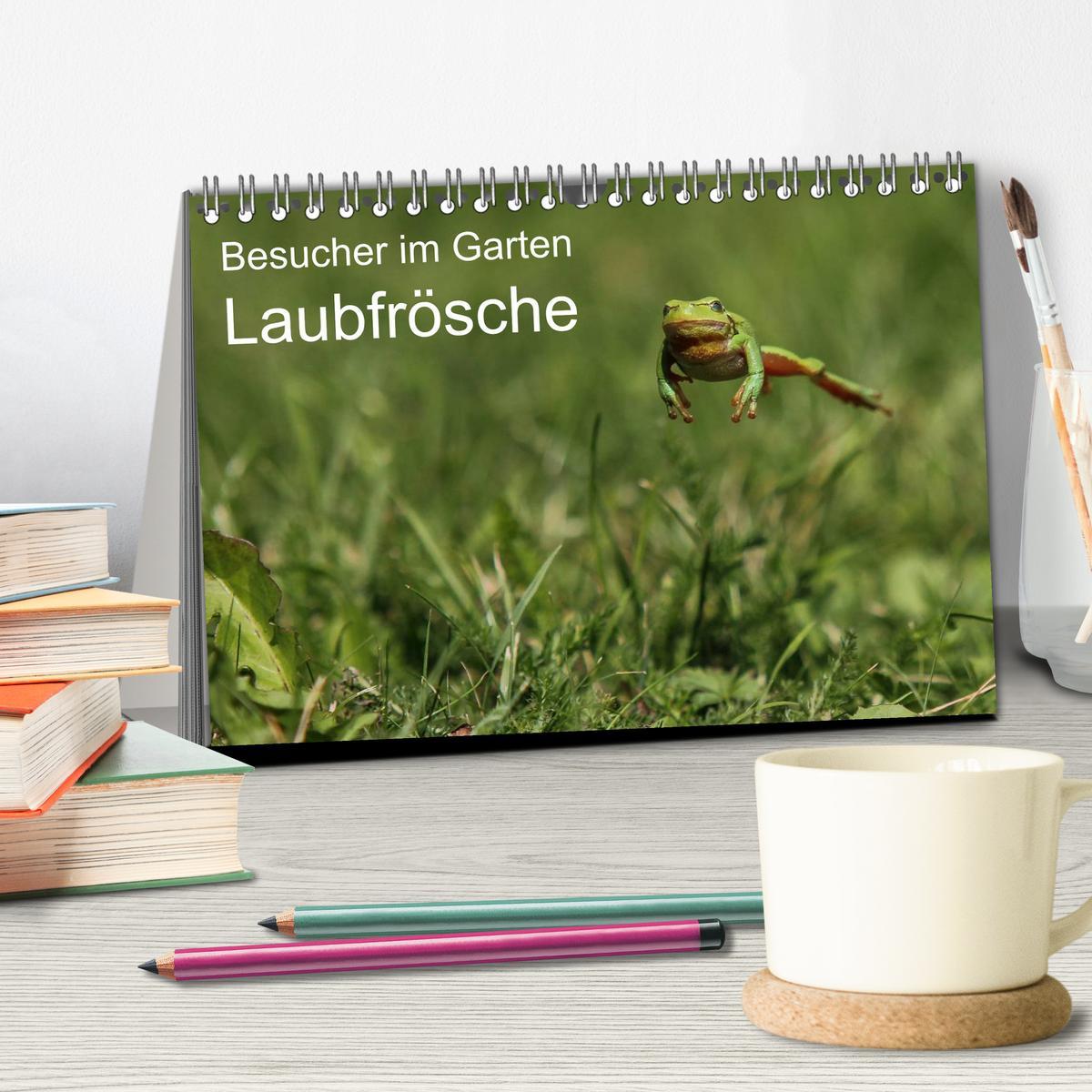 Bild: 9783435695966 | Besucher im Garten - Laubfrösche (Tischkalender 2025 DIN A5 quer),...