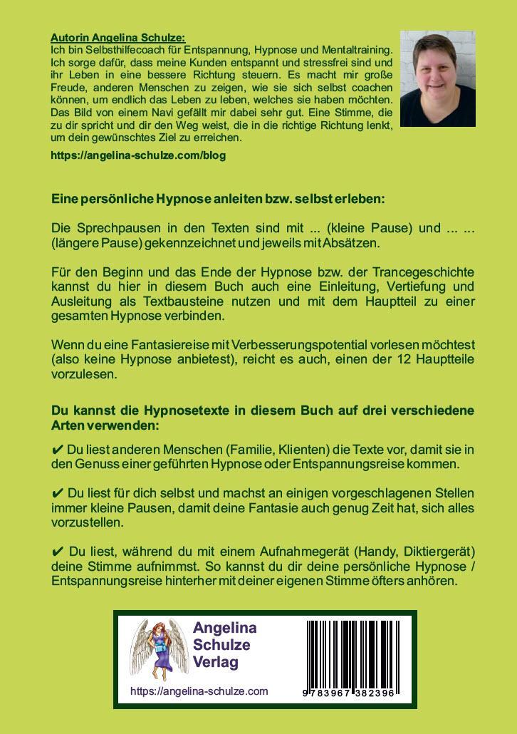 Rückseite: 9783967382396 | Hypnosetexte zum Vorlesen und selber Zusammenstellen 8 | Schulze