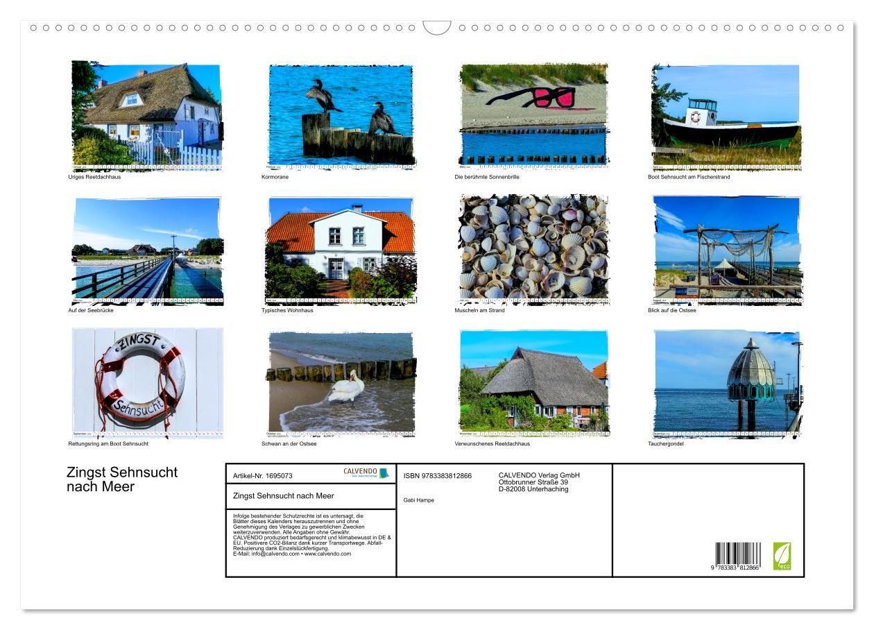 Bild: 9783383812866 | Zingst Sehnsucht nach Meer (Wandkalender 2025 DIN A2 quer),...