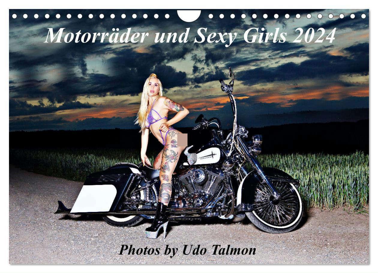 Cover: 9783675821088 | Motorräder und Sexy Girls (Wandkalender 2024 DIN A4 quer), CALVENDO...