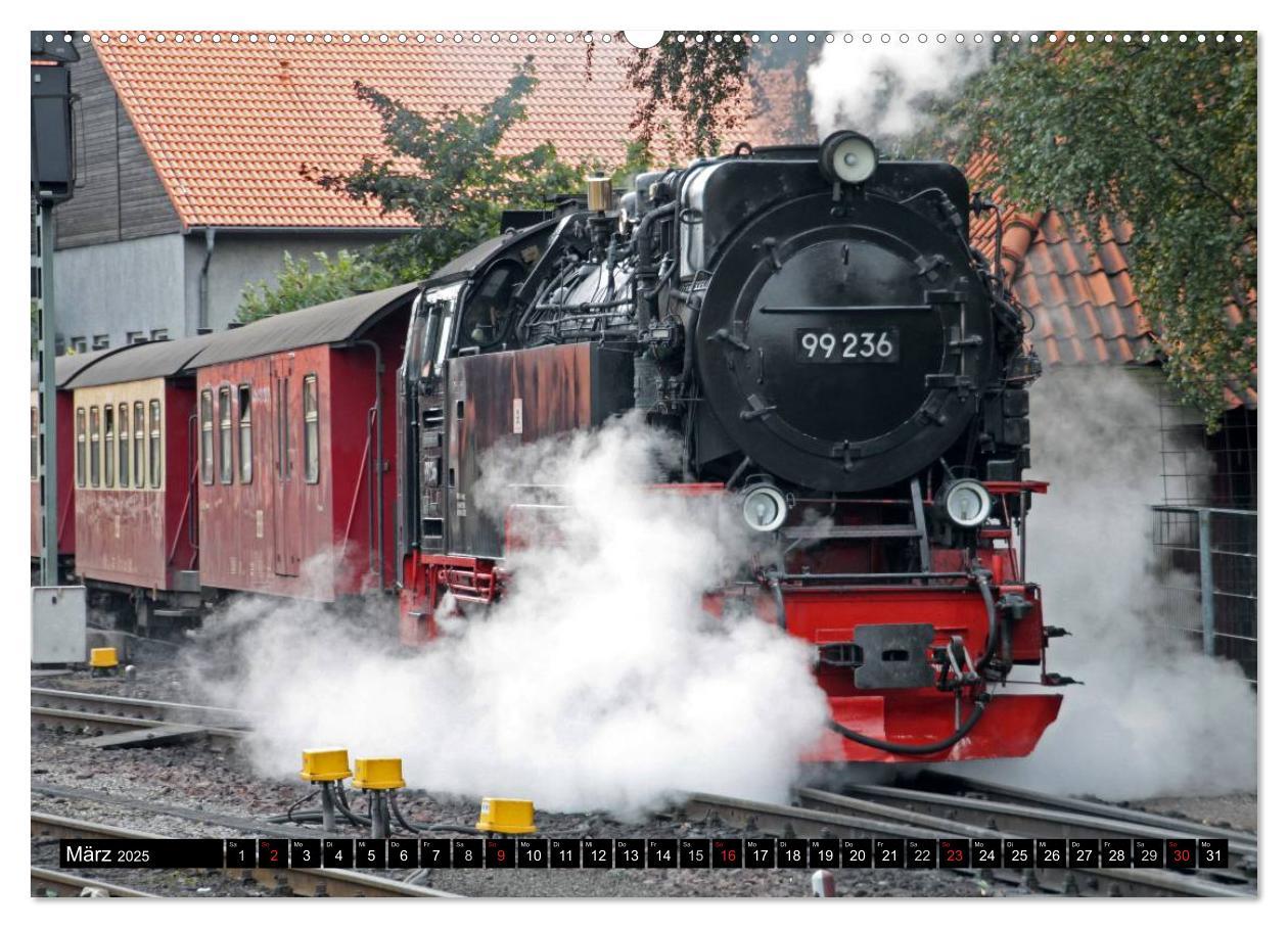 Bild: 9783435754175 | Die Brockenbahn - Mit Volldampf durch den Harz (Wandkalender 2025...