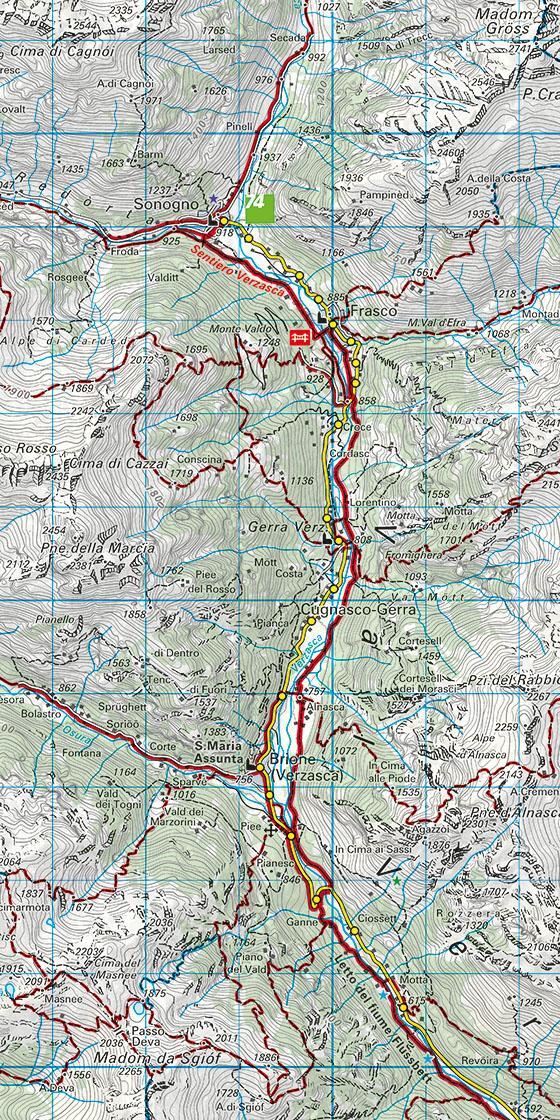 Bild: 9783259022269 | Kümmerly+Frey Wanderkarte 26 Ticino, Sopraceneri 1:60.000 | AG | 2022