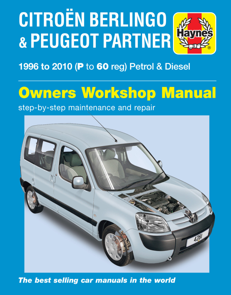 Cover: 9780857339508 | Citroen Berlingo &amp; Peugeot Partner Petrol &amp; Diesel (96 - 10) Haynes...