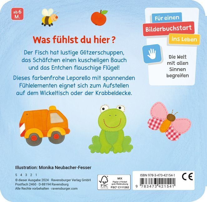 Bild: 9783473421541 | Guck mal, fühl mal!: Babybuch ab 6 Monaten | Monika Neubacher-Fesser