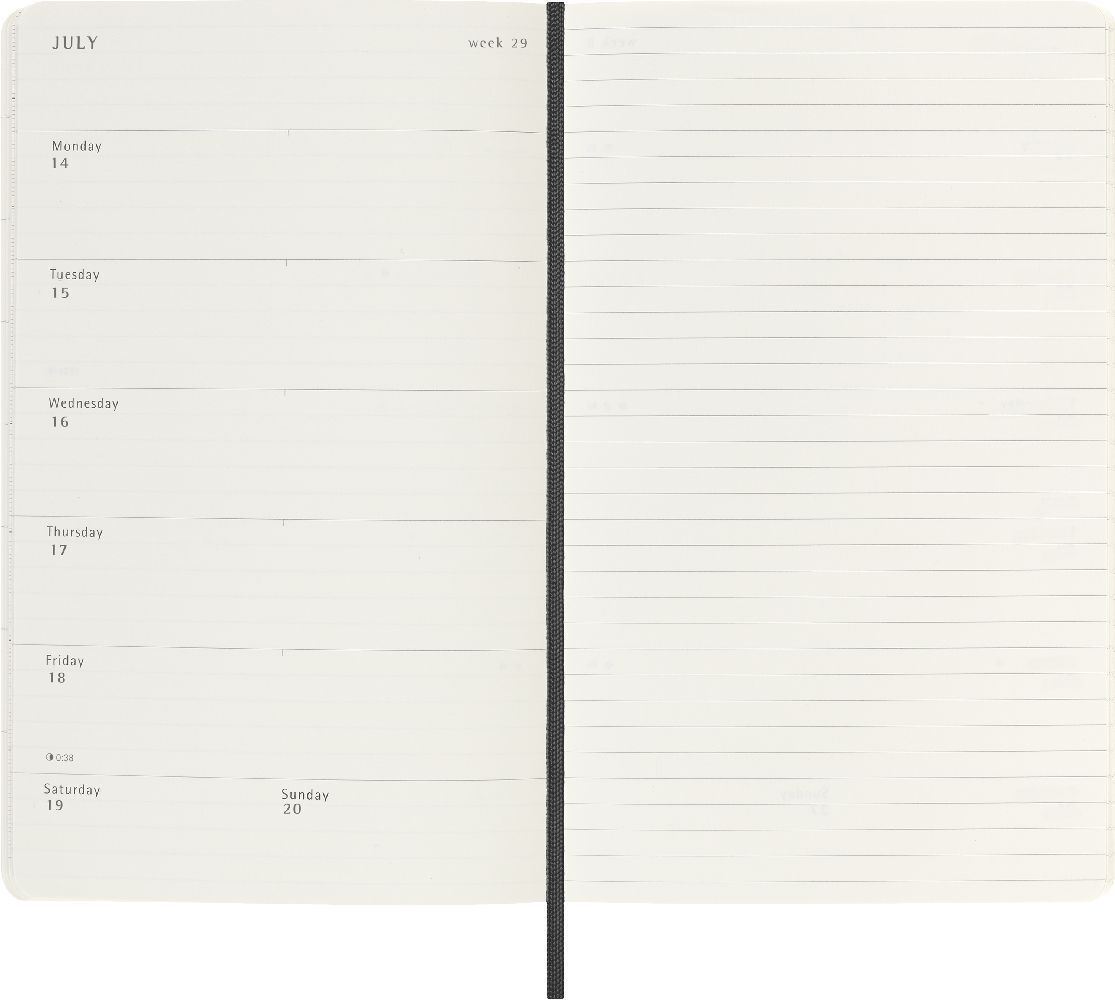 Bild: 8056999270315 | Moleskine 12 Monate Wochen Notizkalender 2025, Large/A5 | Buch | 2025