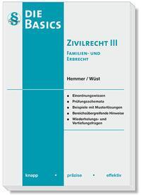 Cover: 9783968381411 | Basics Zivilrecht III - Familien- und Erbrecht | Hemmer (u. a.) | Buch