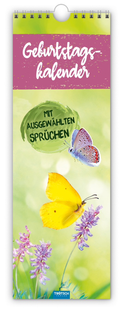 Cover: 9783965528154 | Trötsch Wandkalender Geburtstagskalender mit ausgewählten Sprüchen