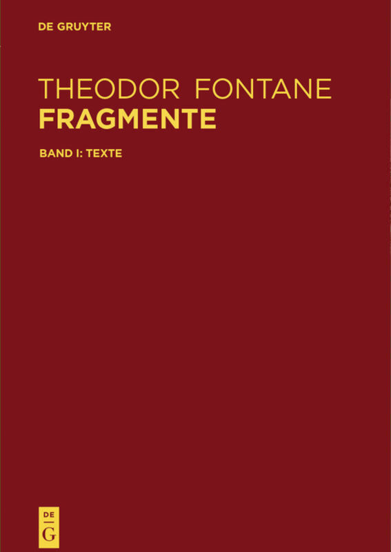 Cover: 9783110195675 | Fragmente, 2 Teile | Erzählungen, Impressionen, Essays | Hehle (u. a.)