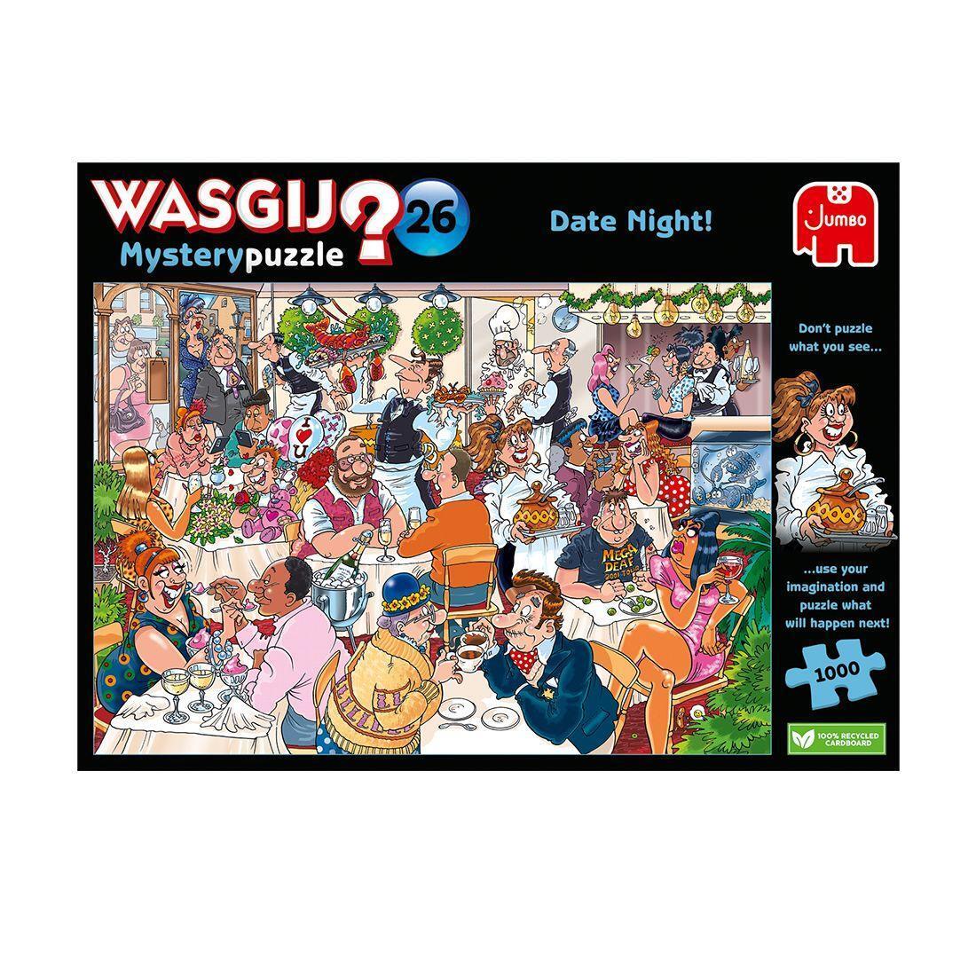 Cover: 8710126018538 | Wasgij Mystery 26 - Date Night! - 1000 Teile | Spiel | Deutsch | 2024
