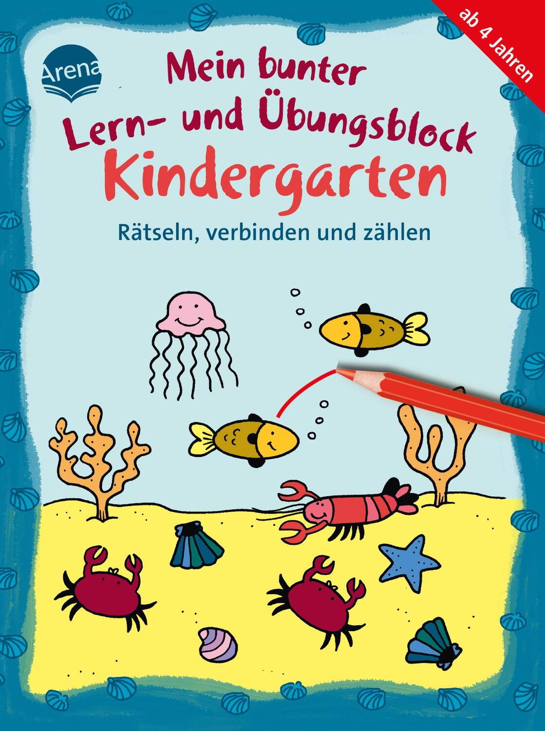 Cover: 9783401719481 | Mein bunter Lern- und Übungsblock Kindergarten. Rätseln, verbinden...