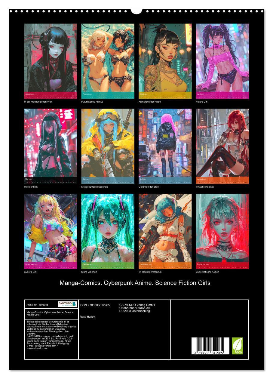 Bild: 9783383812965 | Manga-Comics. Cyberpunk Anime. Science Fiction Girls (hochwertiger...