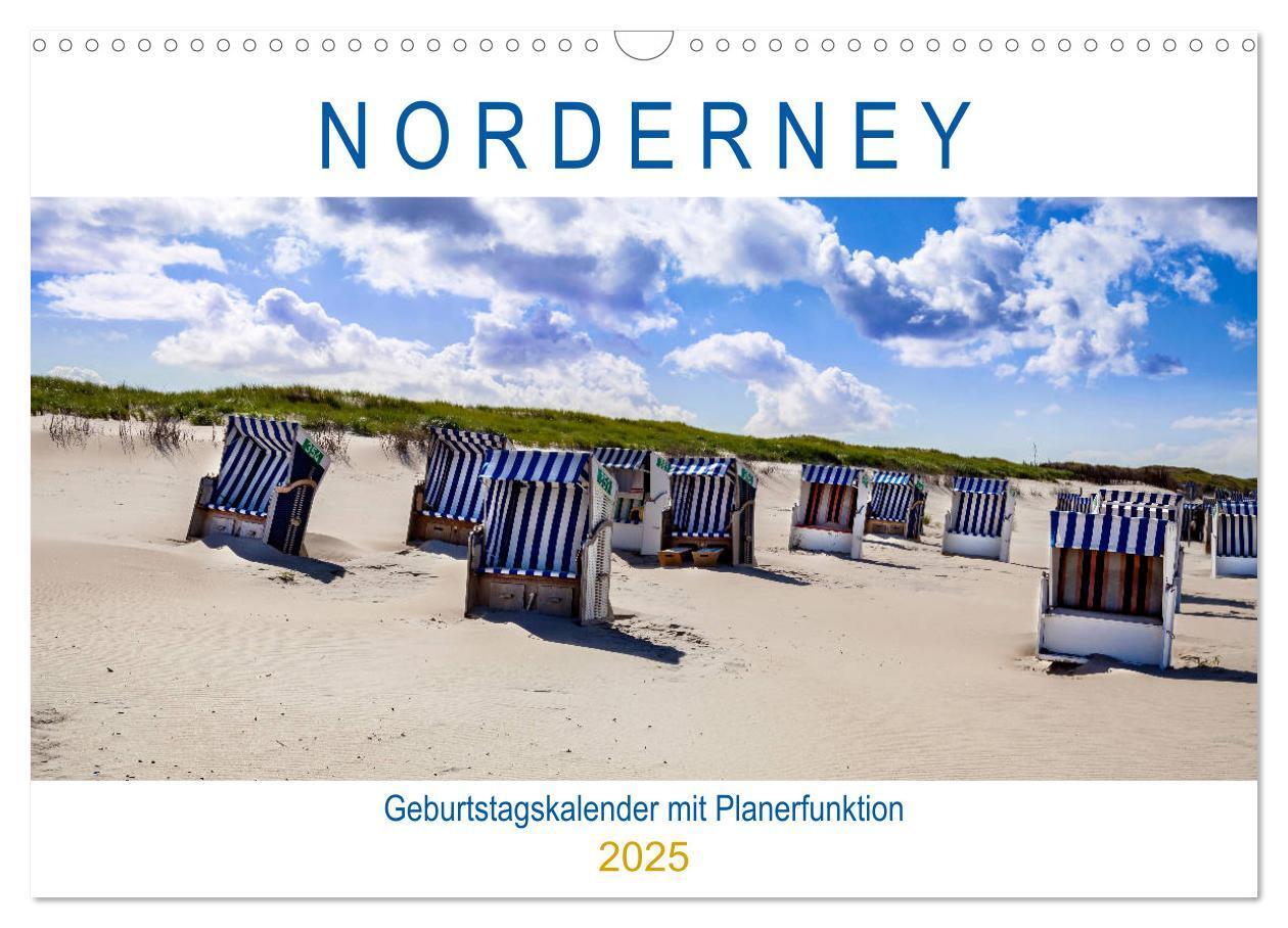 Cover: 9783435343492 | NORDERNEY Geburtstagskalender mit Planerfunktion (Wandkalender 2025...